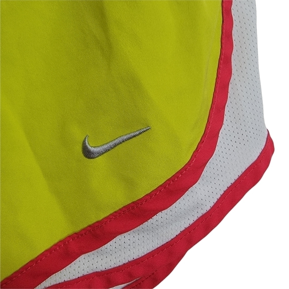 Nike Dri Fit Yellow Red White Tempo Running Shorts With Liner Size Small - Picture 3 of 4
